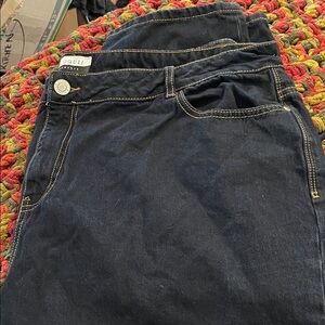 Dark Blue Denim Jeans by Eloquii. Like New!Size 20